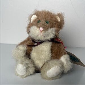 Vintage 1990-1996 J.B. Bean & Associates Boyds Bear "Keats" Plush Cat w Tags